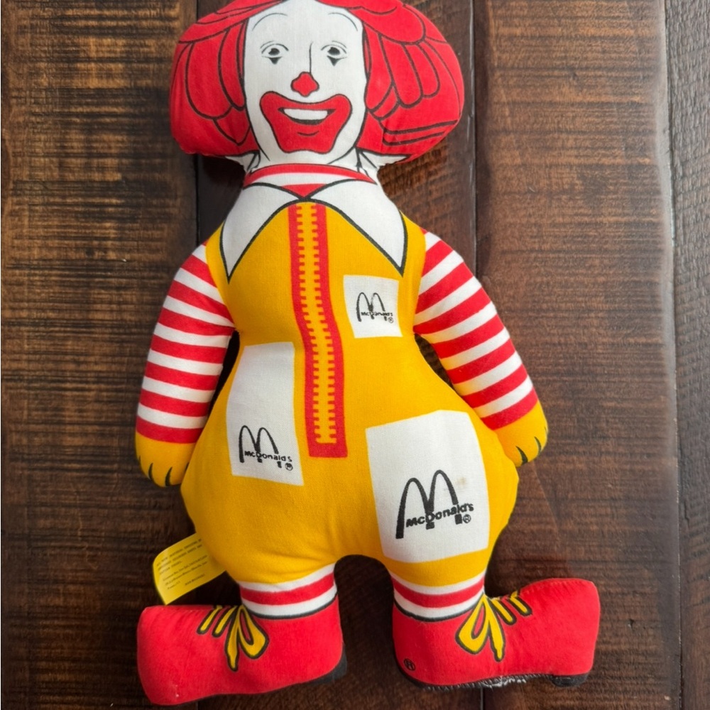 Vintage! 1980’s Ronald McDonald Colorful Plush and Cloth Doll / Toy!